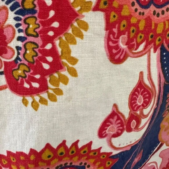 Zimmermann Lovestruck Sleeveless Halter Dress Multicolor Paisley Print Tie Back